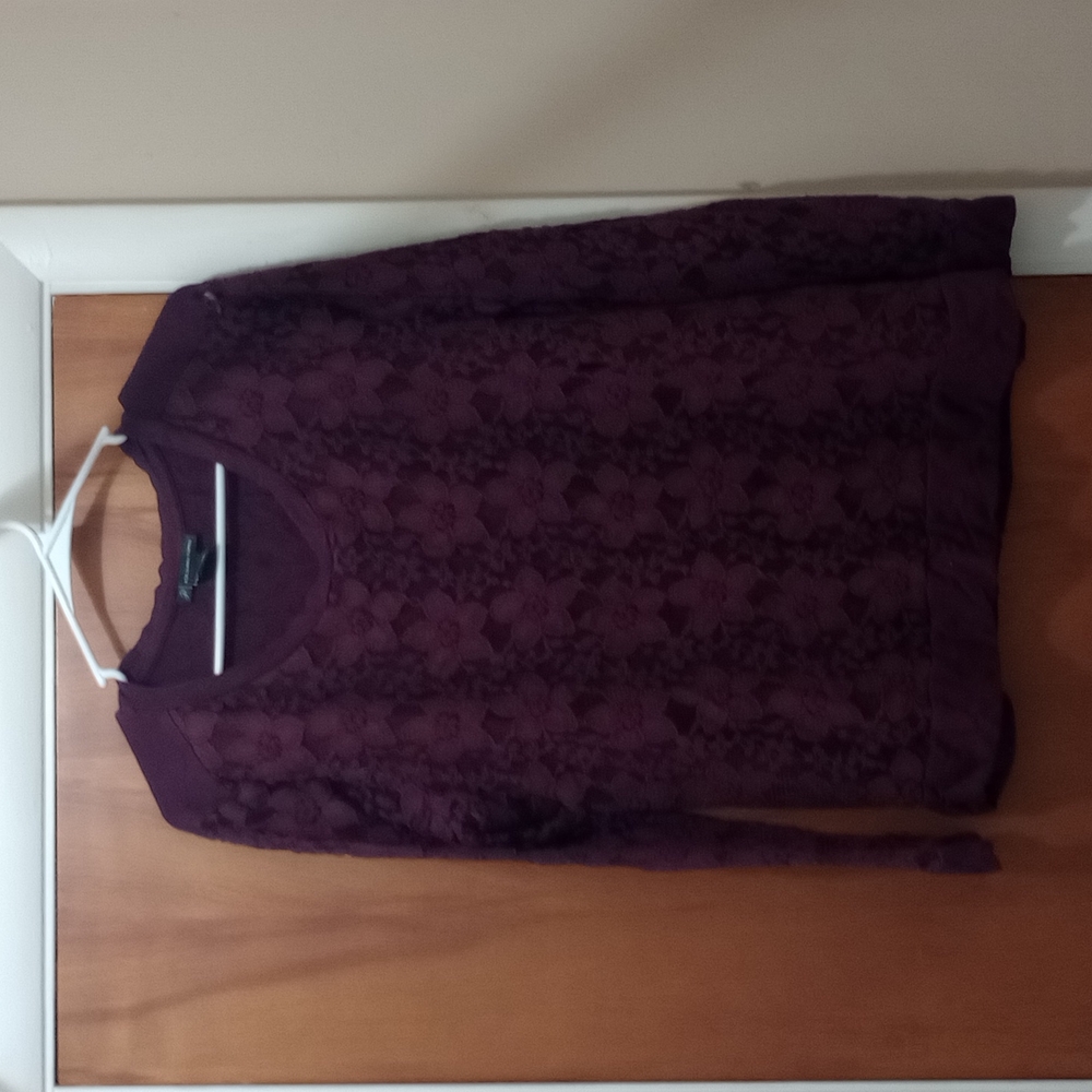 Purple flower shirt